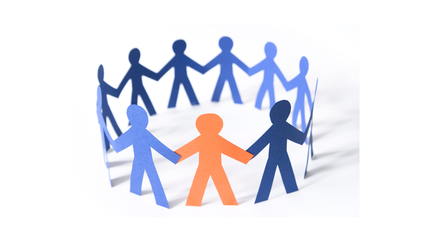 paper dolls in circle